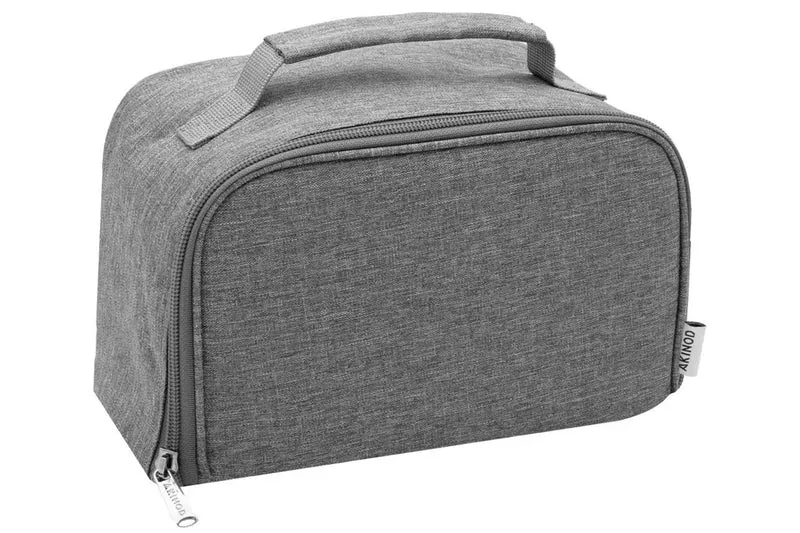 Sac isotherme Akinod 11:58 gris chiné + Bento noir 1,4L