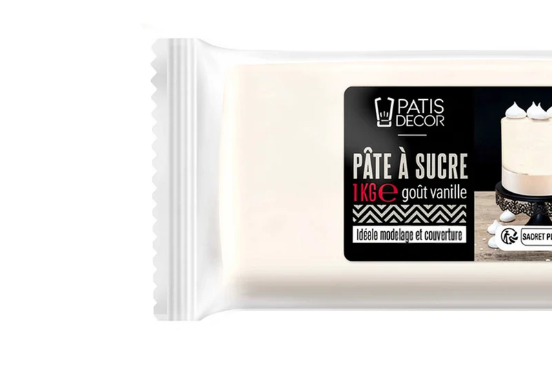 Pâte à sucre blanche Patisdécor arôme vanille 1kg