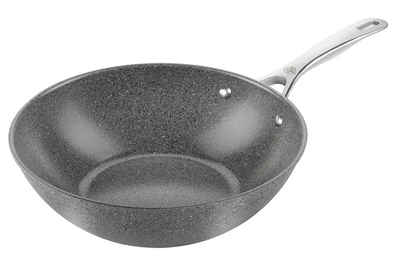 Wok antiadhésif Ballarini Salina 30cm en aluminium revêtement céramique