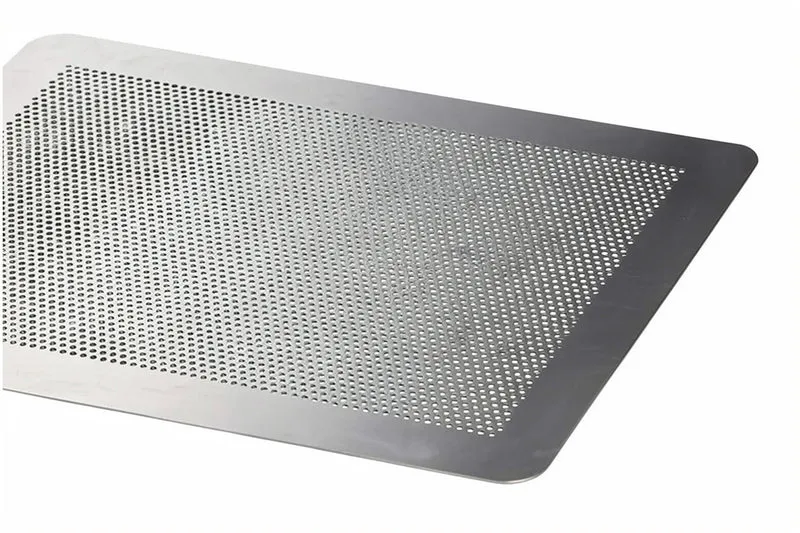 Plaque pâtissière perforée en aluminium Patisdécor sans rebords 40x30cm