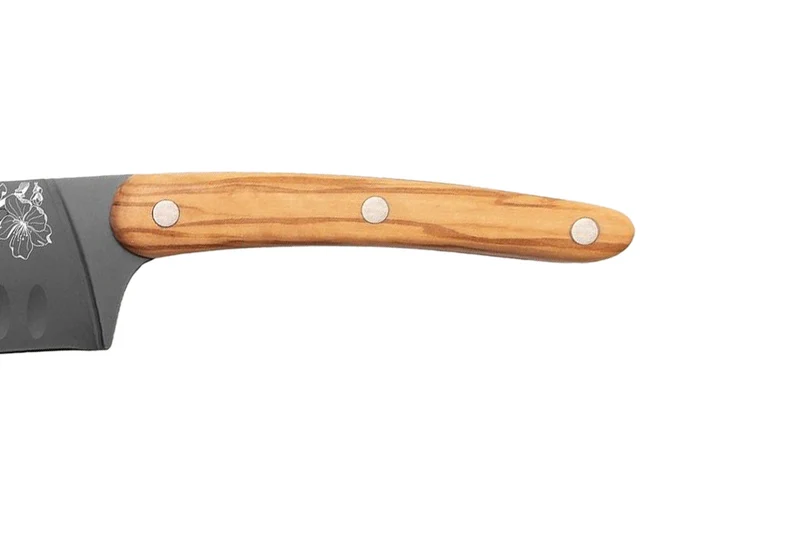 Couteau sankai Deejo Sakura 17cm manche en bois d'olivier