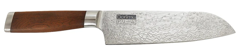 Couteau Santoku Chroma Dorimu Pure Damascus 17.5cm acier japonais 64 couches