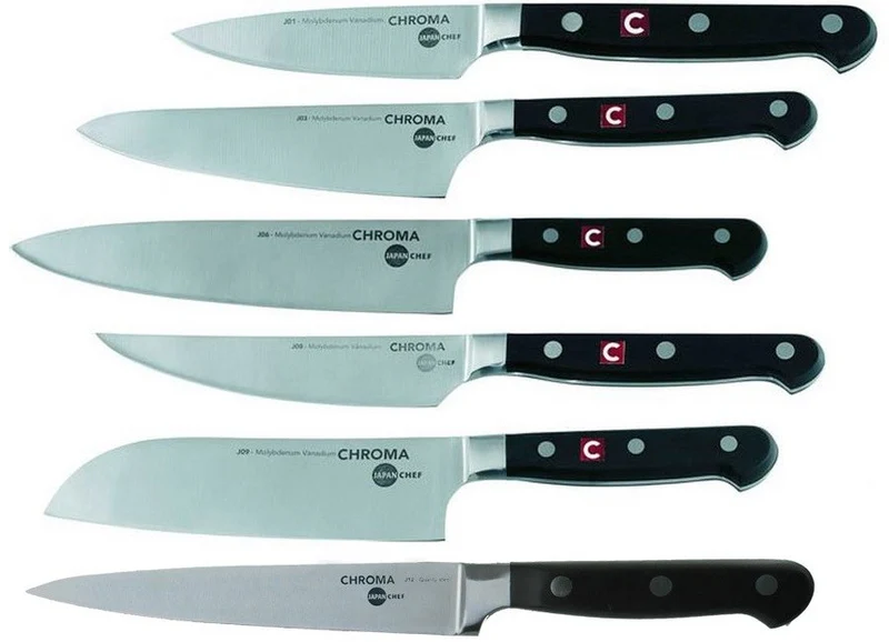 Bloc 5 couteaux Japan Chef Chroma aiguiseur