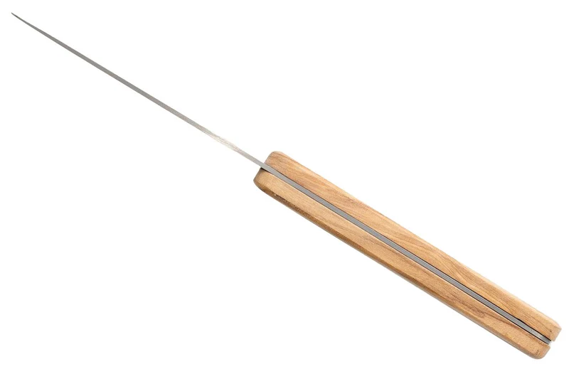 Set de 2 couteaux d'office Deejo Office Globe Trotter et Terra Incognita manche en bois d'olivier et bois corail 9cm
