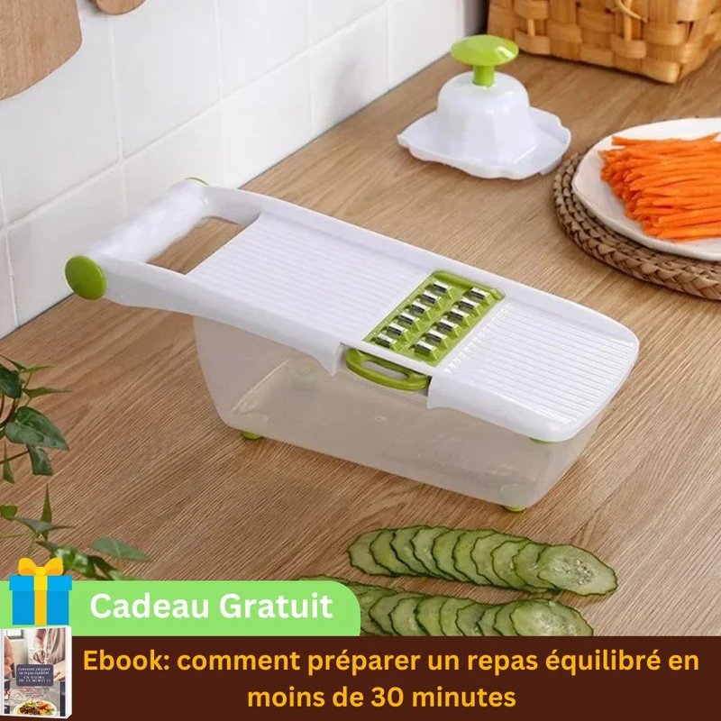 Mandoline cuisine 8 lames｜Librecook™