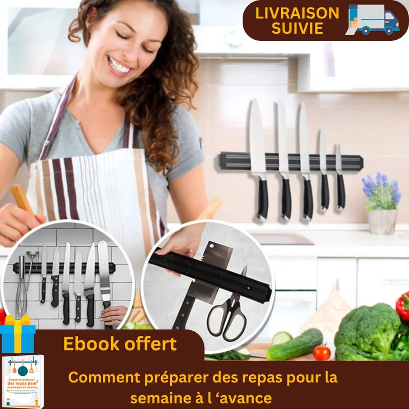 Porte couteaux-aimanté |Librecook™