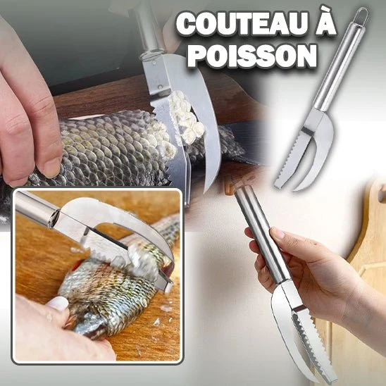 couteau écailleur à poisson™｜ fish scaling knife