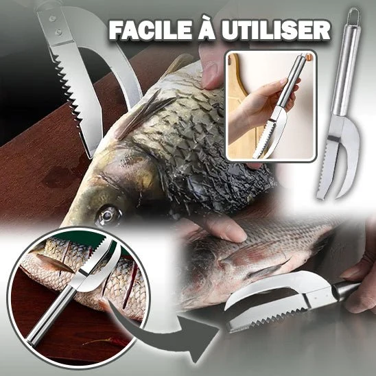 couteau écailleur à poisson™｜ fish scaling knife