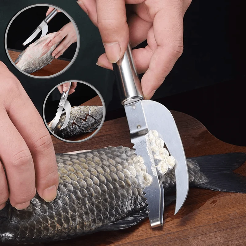couteau écailleur à poisson™｜ fish scaling knife