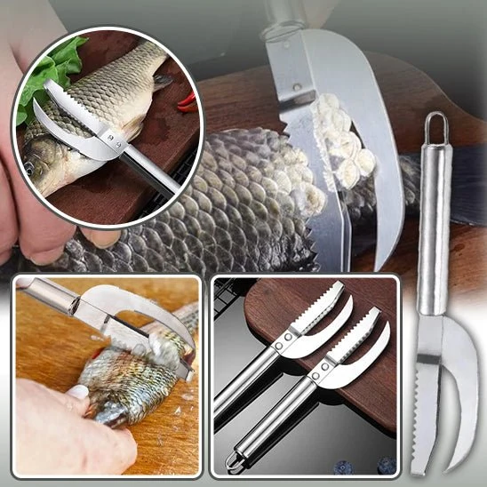 couteau écailleur à poisson™｜ fish scaling knife