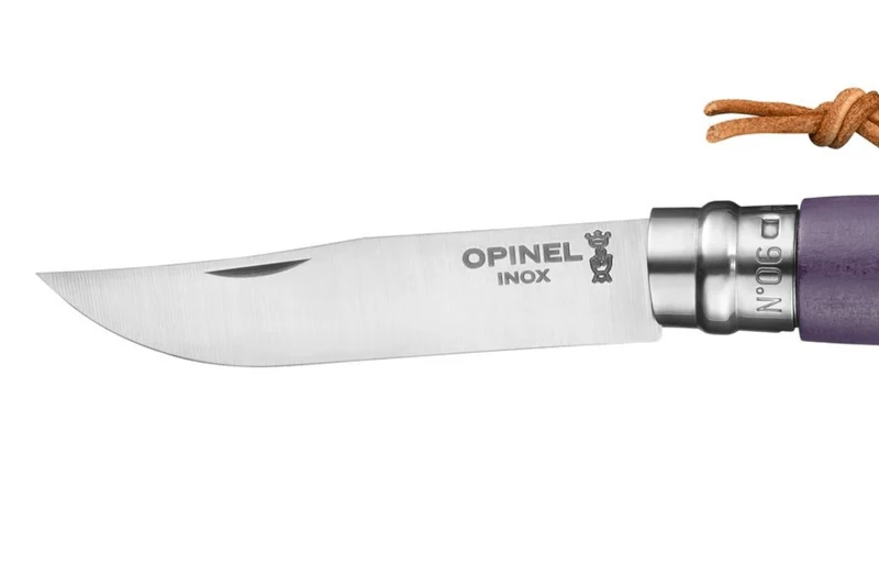 Couteau pliant Opinel Baroudeur Colorama n°06 lame 7cm manche charme violet gris