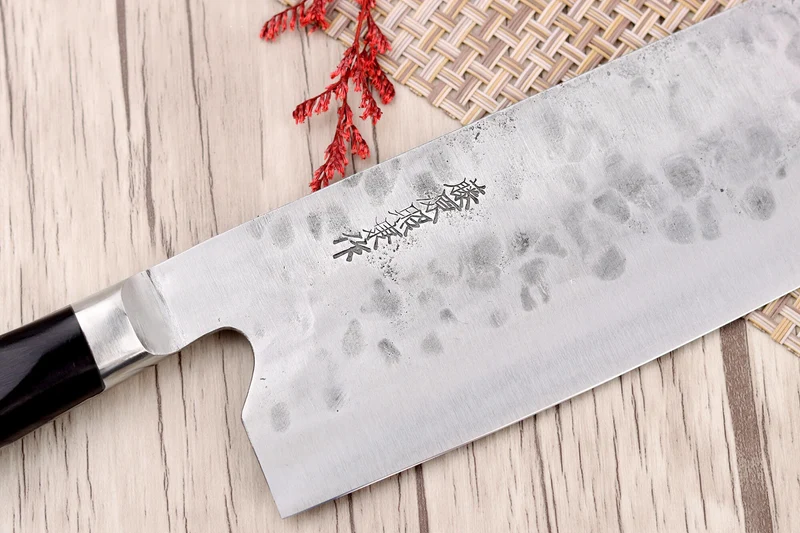Couteau nakiri 16,5cm japonais artisanal Fujiwara Maboroshi