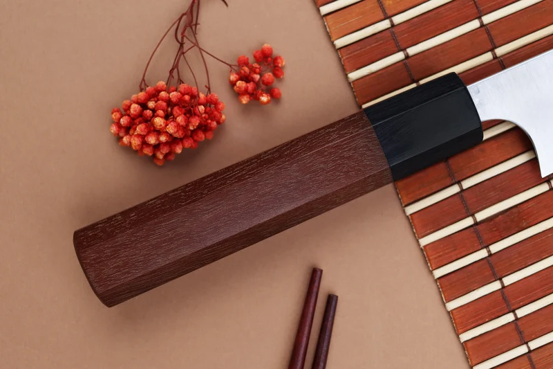 Couteau universel kiritsuke japonais artisanal Shibata Koutetsu R2 15cm