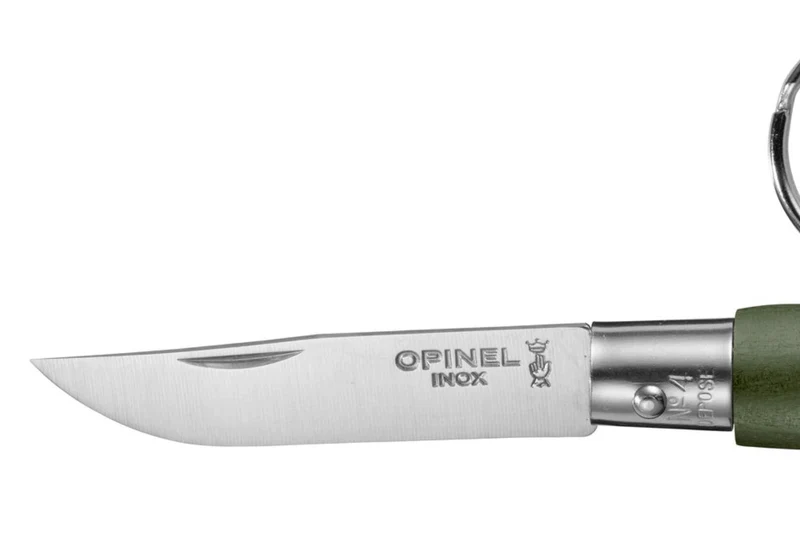 Couteau pliant Opinel Porte-clés Colorama n°04 lame 5cm manche charme kaki