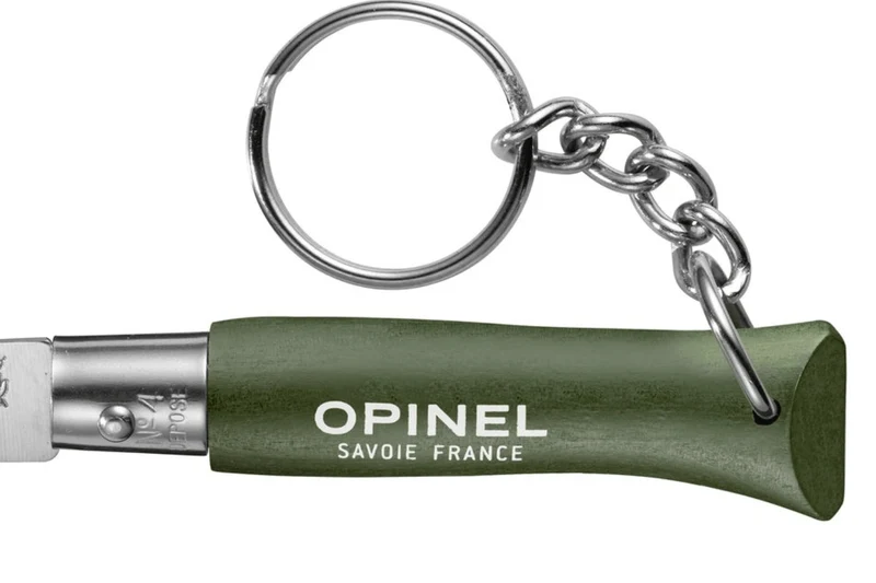 Couteau pliant Opinel Porte-clés Colorama n°04 lame 5cm manche charme kaki