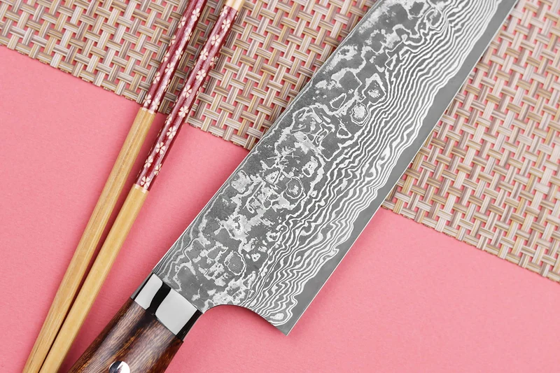 Couteau de chef japonais Takeshi Saji R2 Damas Mosaïque 24cm