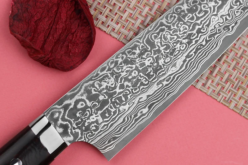 Couteau de chef japonais Takeshi Saji R2 Damas Mosaïque 21cm