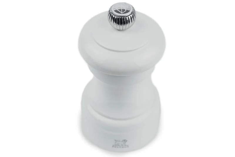 Moulin à sel sec manuel Peugeot Bistro en bois de hêtre laqué gris perle 10cm