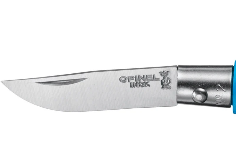 Couteau pliant Opinel Porte-clés Colorama n°02 lame 3,5cm manche charme cyan