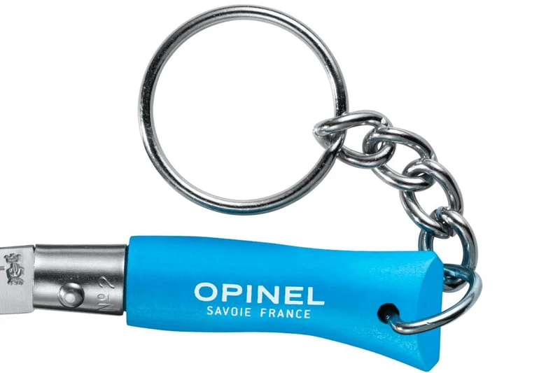 Couteau pliant Opinel Porte-clés Colorama n°02 lame 3,5cm manche charme cyan
