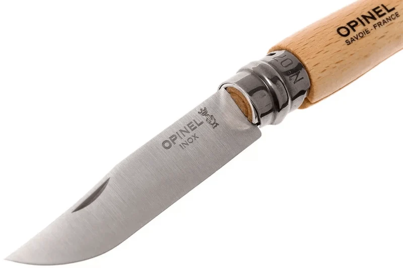 Couteau pliant Opinel Tradition Inox Baroudeur n°07 lame 8cm manche hêtre
