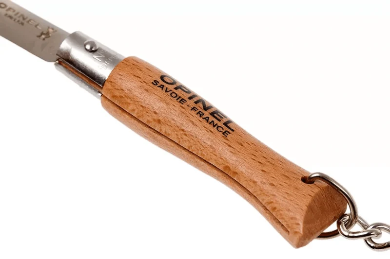 Couteau pliant Opinel Tradition Inox Porte-clés n°04 lame 5cm manche hêtre