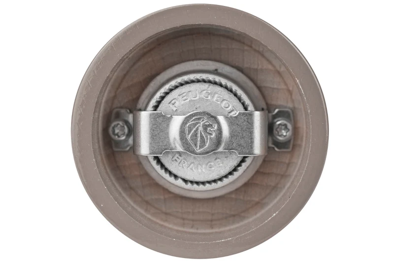 Moulin à poivre manuel Peugeot Bistro en bois de hêtre laqué gris taupe 10cm
