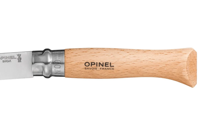 Couteau pliant Opinel Tradition Inox n°09 lame 9cm manche hêtre