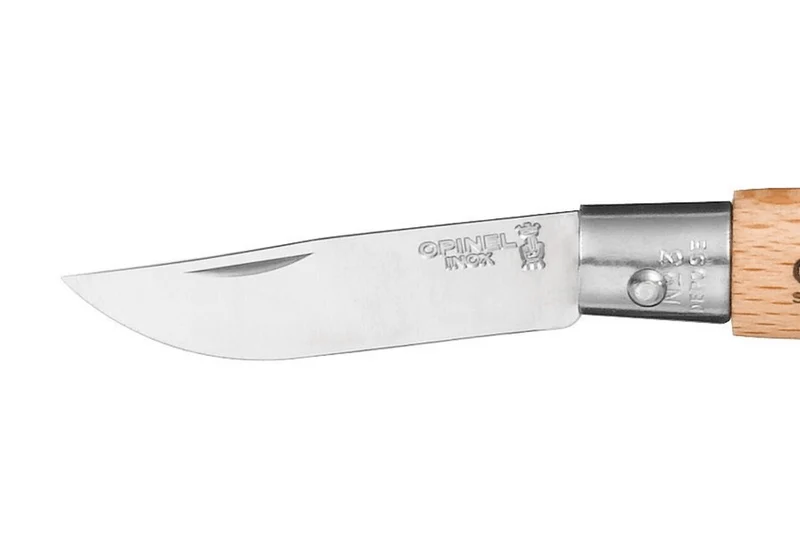Couteau pliant Opinel Tradition Inox n°03 lame 4cm manche hêtre