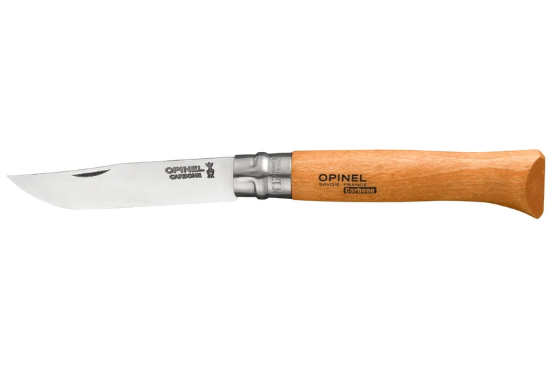 Couteau pliant Opinel Tradition Carbone n°12 lame 12cm manche hêtre