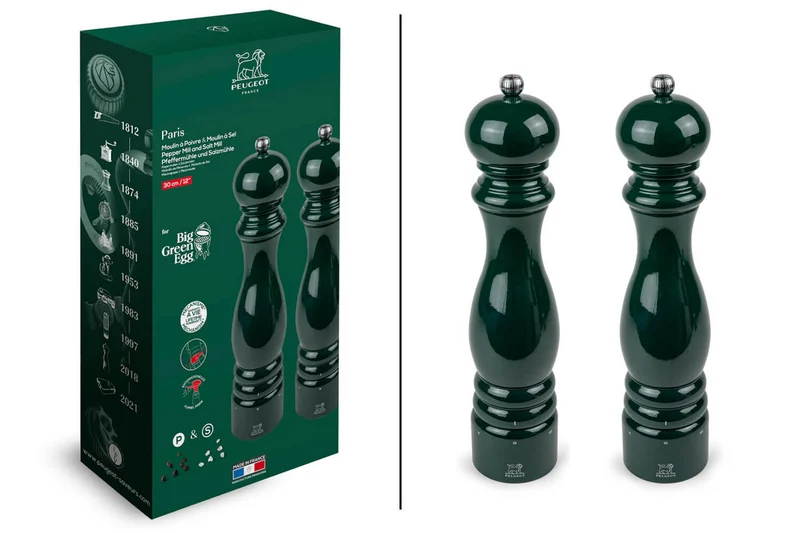 Duo de moulins Peugeot Paris U'Select Big Green Egg sel et poivre 30cm