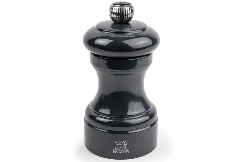 Moulin à poivre manuel Peugeot Bistro en bois de hêtre laqué ardoise 10cm
