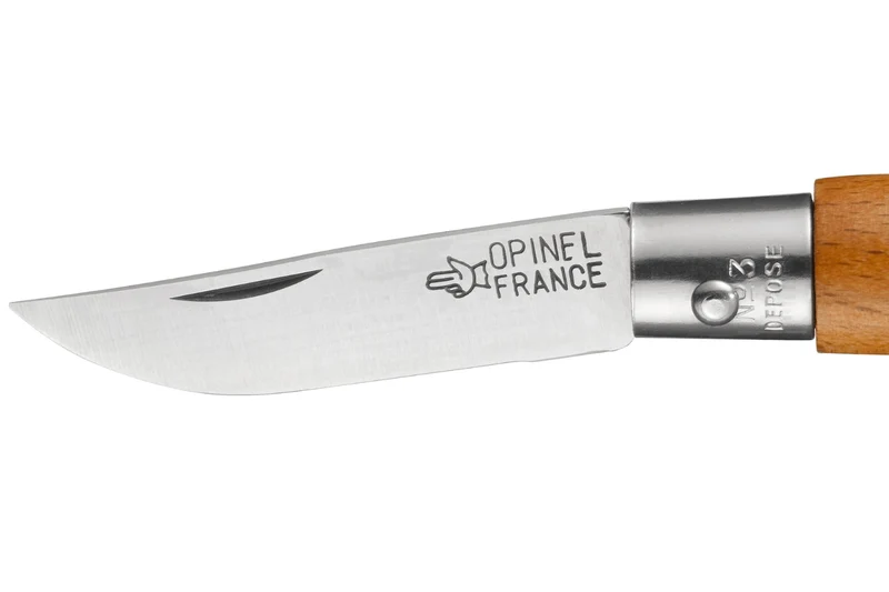 Couteau pliant Opinel Tradition Carbone n°03 lame 4cm manche hêtre