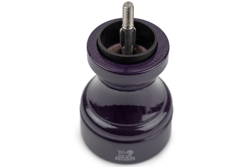 Moulin à poivre manuel Peugeot Bistro en bois de hêtre laqué aubergine 10cm