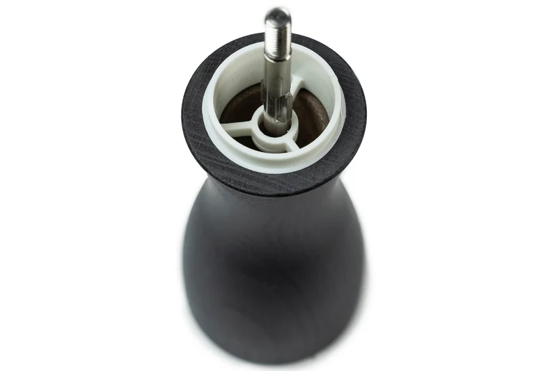 Moulin à sel sec manuel Peugeot Fidji en bois de hêtre et inox collection graphite 15cm
