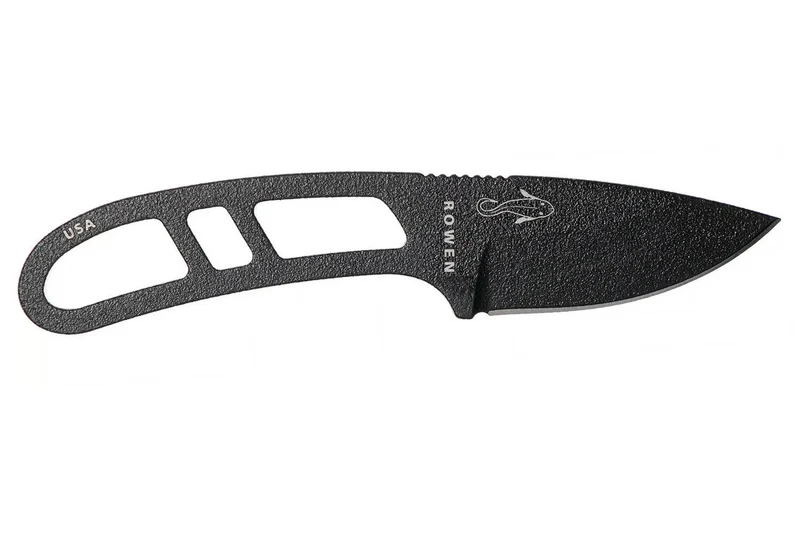 Couteau de cou Esee Candiru CAN-BE lame acier carbone 5,1cm manche ajouré en acier + étui