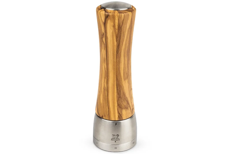 Moulin à poivre manuel Peugeot Madras U'Select en bois d'olivier et inox