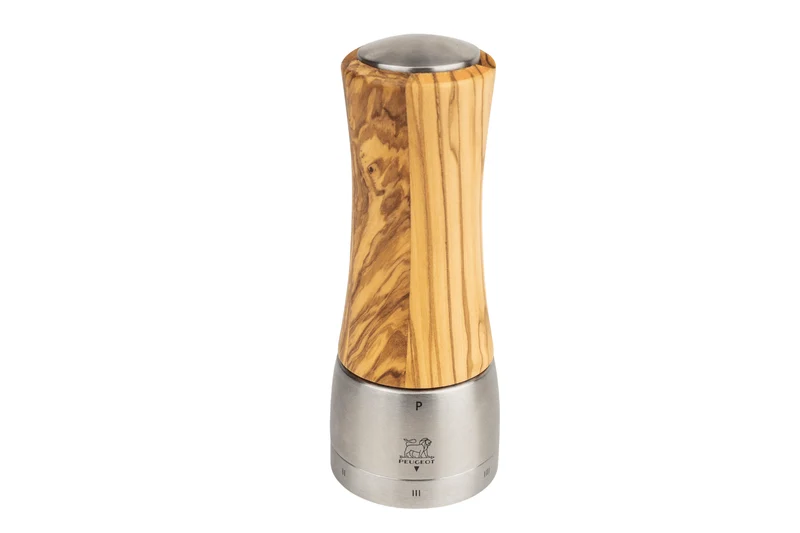 Moulin à poivre manuel Peugeot Madras U'Select en bois d'olivier et inox