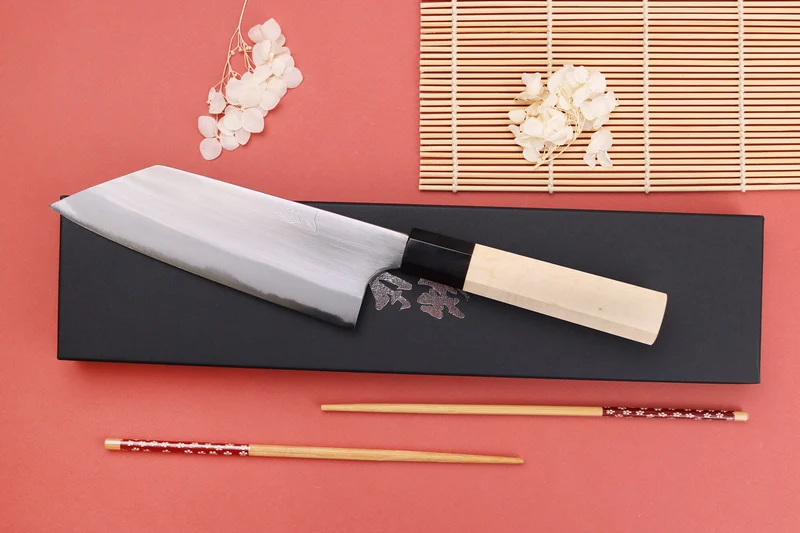 Couteau bunka 16,5cm japonais artisanal Naoki Mazaki WS2 poli