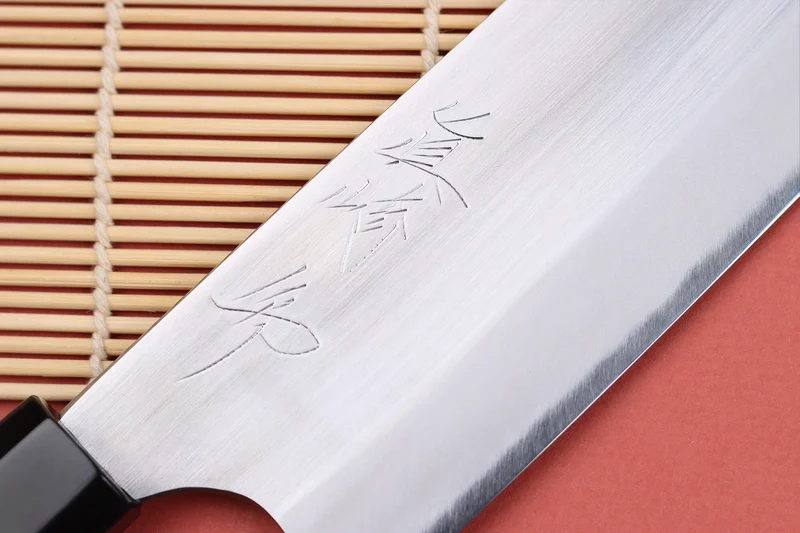 Couteau nakiri 16,5cm japonais artisanal Naoki Mazaki WS2 poli