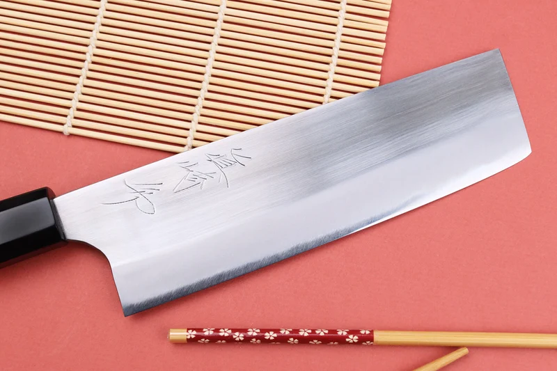 Couteau nakiri 16,5cm japonais artisanal Naoki Mazaki WS2 poli