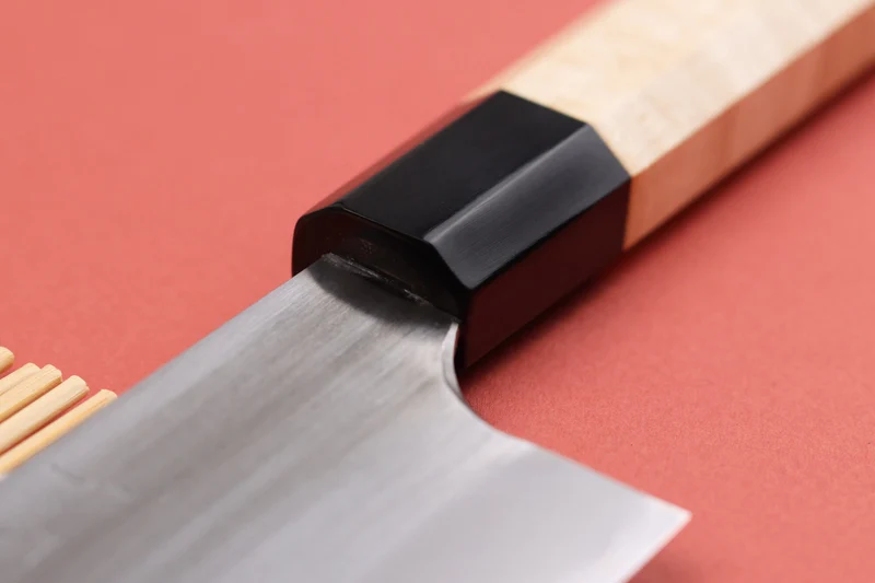 Couteau nakiri 16,5cm japonais artisanal Naoki Mazaki WS2 poli