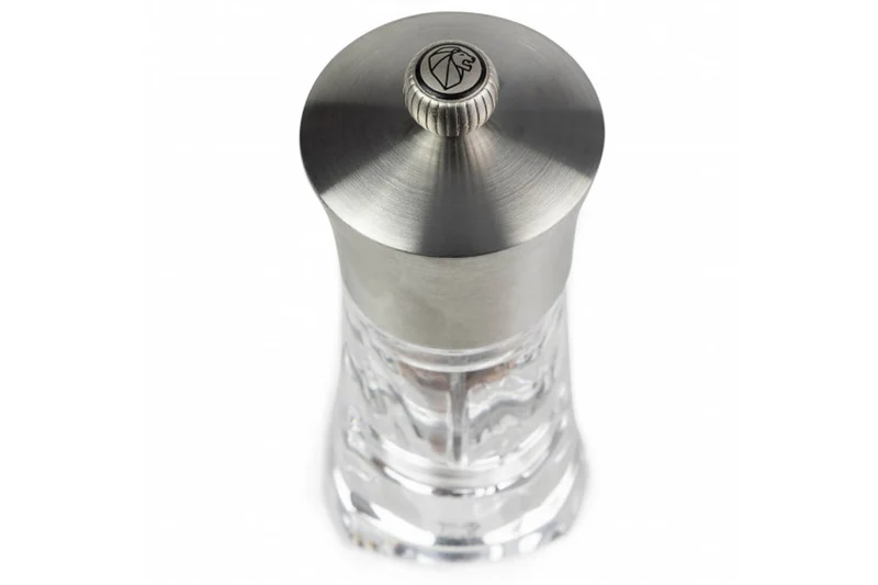 Moulin à piment sec manuel Peugeot Ouessant en inox et acrylique 14cm