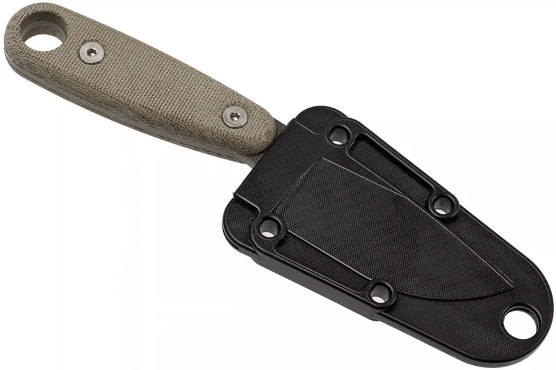 Couteau Esee Izula II IZULA-II-OD lame acier carbone 6,7cm manche micarta vert + étui