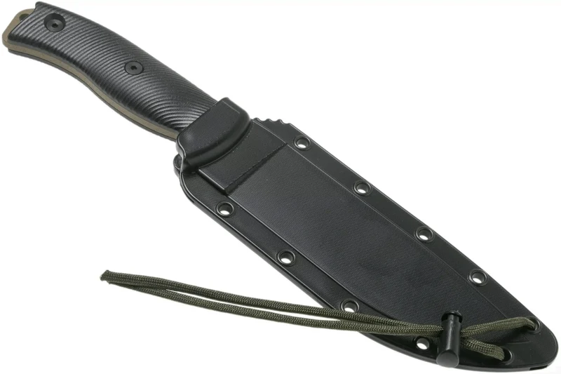 Couteau Esee 6 6PDE-001 lame acier carbone 16,5cm manche G10 noir + étui