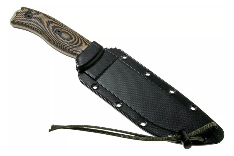 Couteau Esee 6 6PDT-005 lame carbone 16,5cm manche G10 Coyote et noir + étui