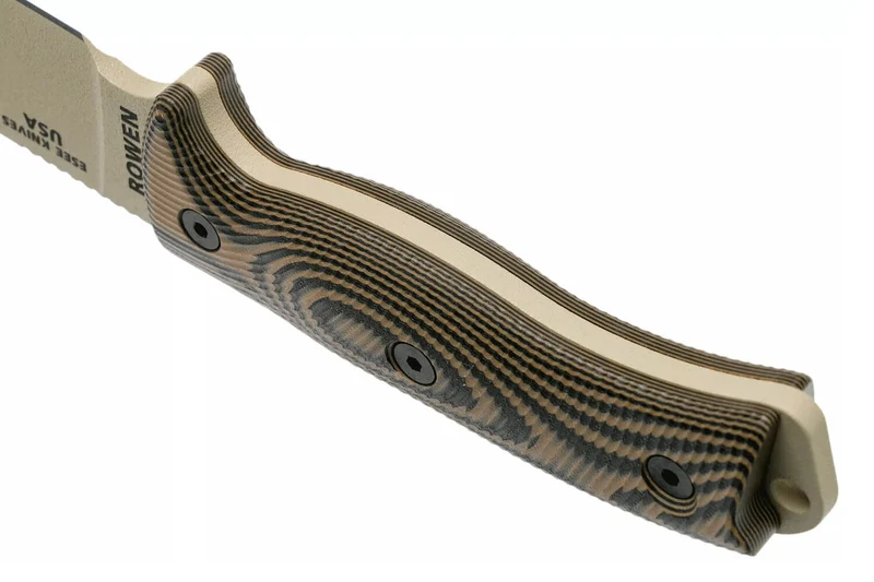Couteau Esee 6 6PDT-005 lame carbone 16,5cm manche G10 Coyote et noir + étui
