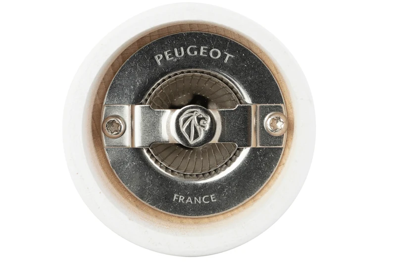 Moulin à sel sec manuel Peugeot Tahiti en bois de hêtre blanc mat