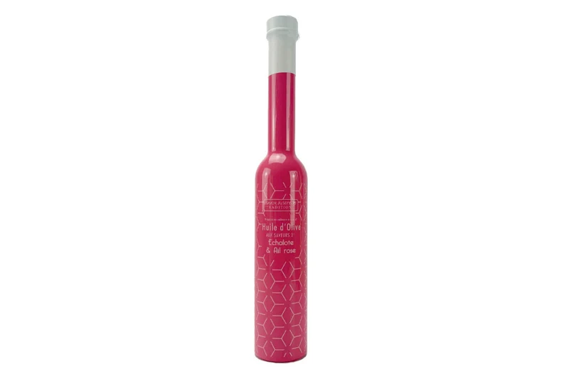 Huile d'olive Savor&Sens Color Block saveur échalote et ail - 20cl