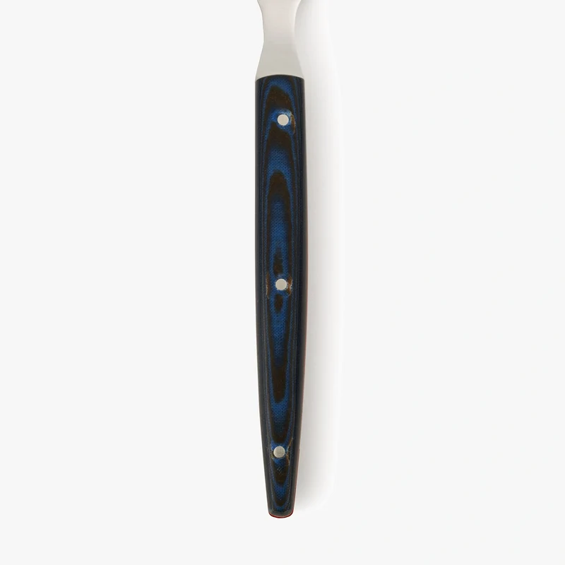 Tenedor chuletero The Origin micarta azul 220 mm